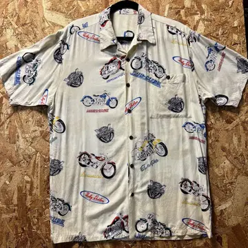 클래식 바이크 디자인 알로하 셔츠 MADE IN HAWAII