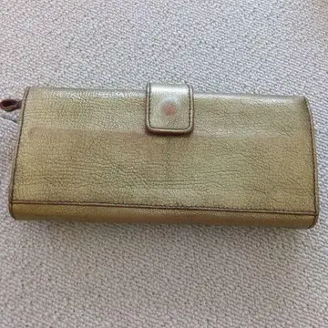 ebagos 에바고스 소프트 가죽 장지갑 골드