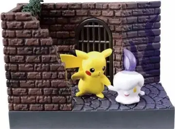 피카츄와 히토모시 포켓몬의 거리 밤의 뒷골목 리멘트