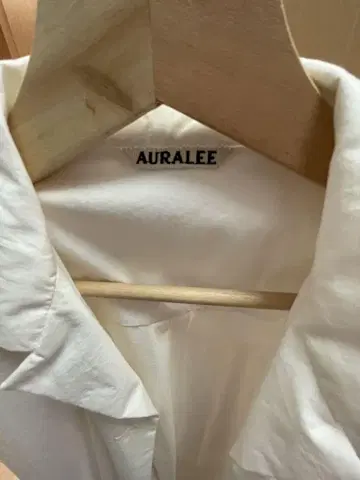 AURALEE 오라리 화이트 셔츠 원피스 긴팔