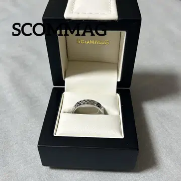 SCOMMAG 에스카마지 체스 보드 반지 실버 반지