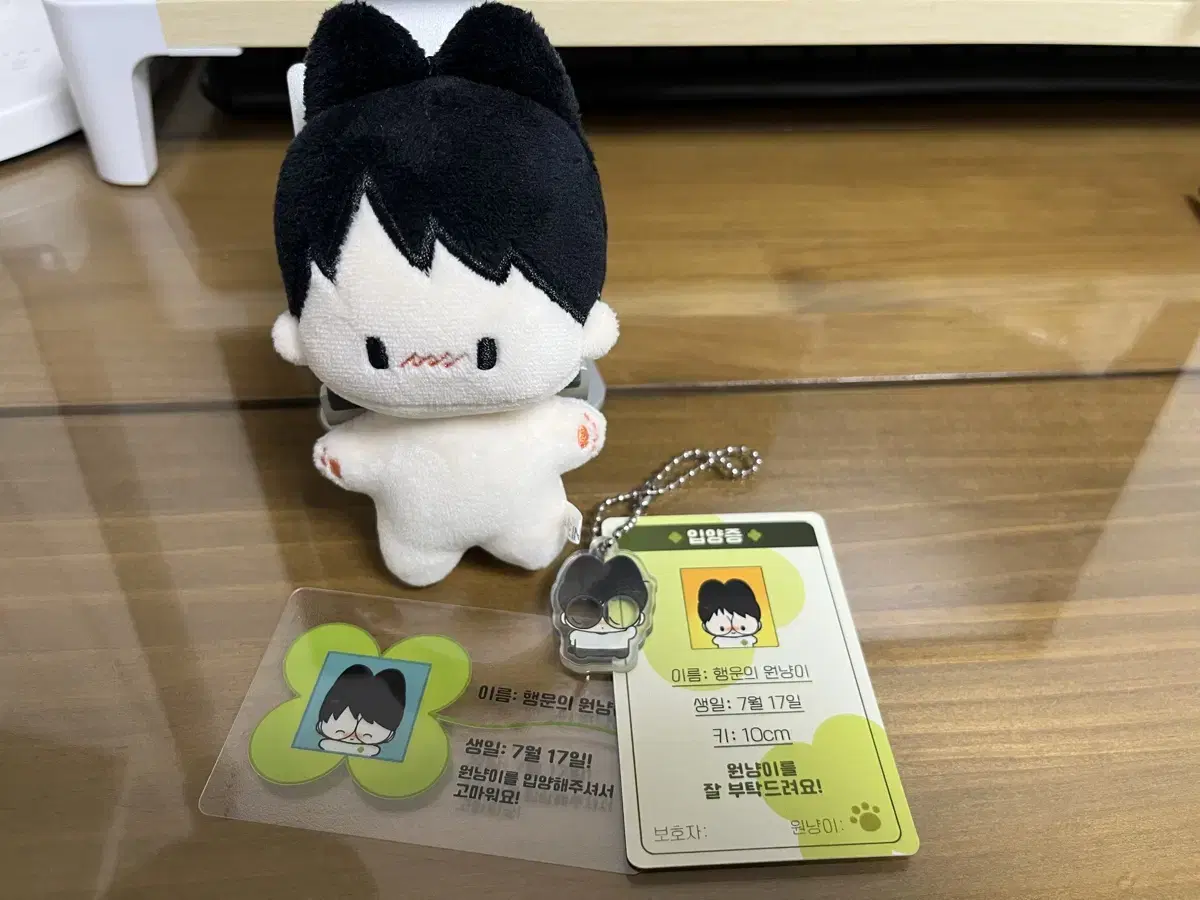 행원냥 세븐틴 원우 인형