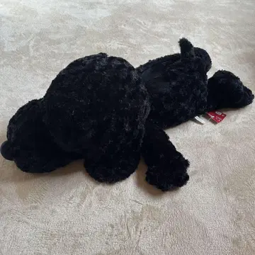 특대형 80cm 누워있는 블랙 스누피 봉제 인형