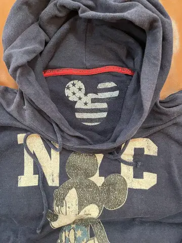 미키마우스 NYC 후드티 네이비 M