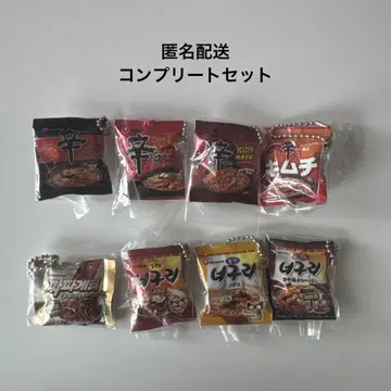 가루면 미니어처 참 컬렉션 가챠가챠 매운 라면 전종 컴플리트