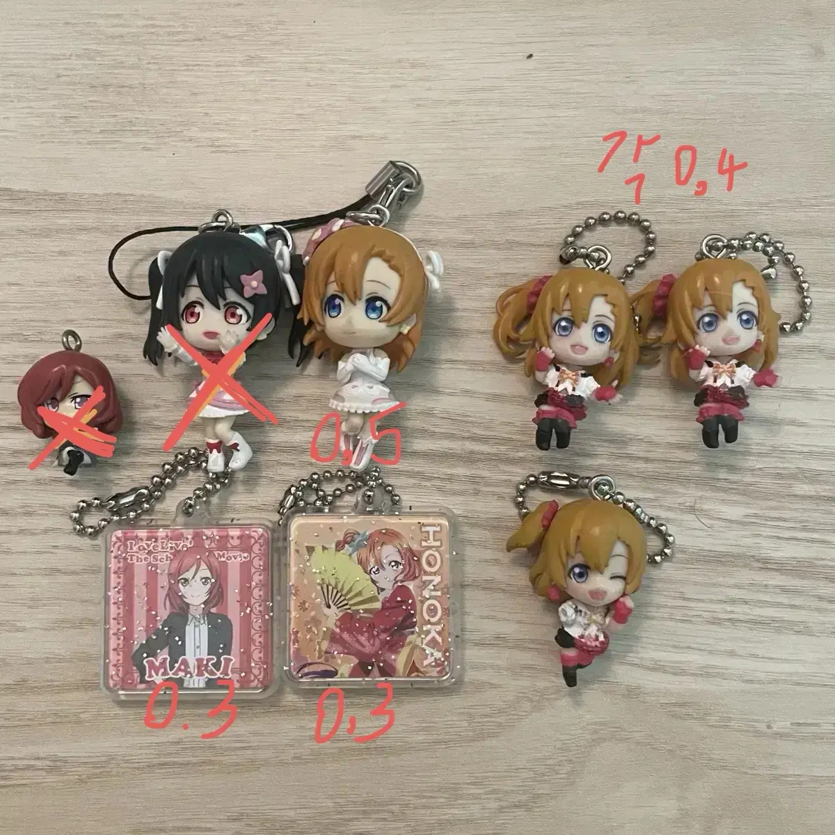 Love Live Gacha Keyring Muse Honoka Nico Maki Acrylic Figure Nui Pretty Girl