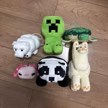 마인크래프트 봉제 인형 세트 크리퍼 우파루파 마인크래프트