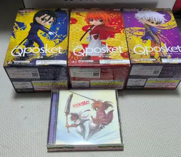 Qposket 피규어 세트 켄신 유키시로 사이토 샌드라 CD 포함