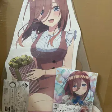 5등분의 신부 나카노 미쿠 c상 특대형 패널