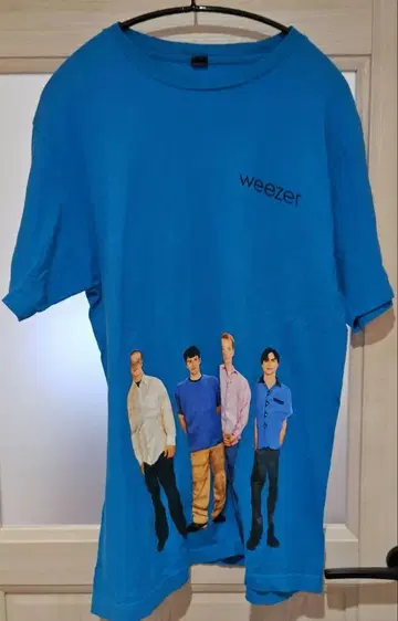 레어 위저 밴딩 티셔츠 파란색