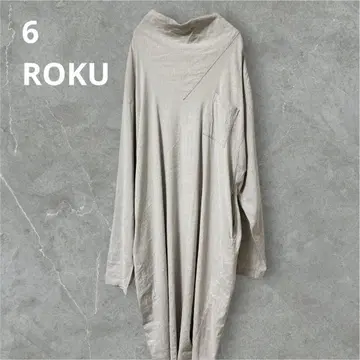 ROKU 6 린넨 혼방 원피스 사이즈 38