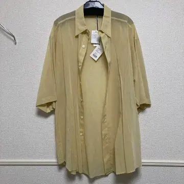 AURALEE HARD TWIST FINX ORGANDY 셔츠 사이즈 5