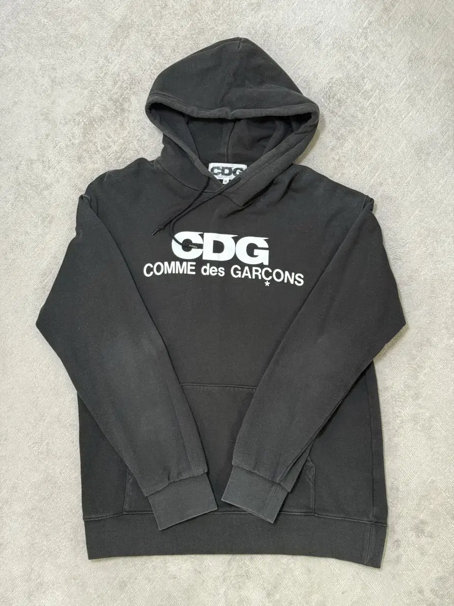 CDG 후드 블랙 XL