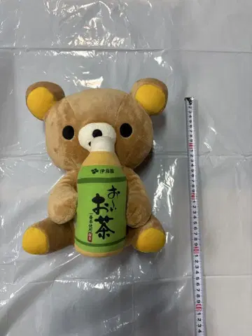 곰 봉제 인형 브라운 보틀 포함 리락쿠마