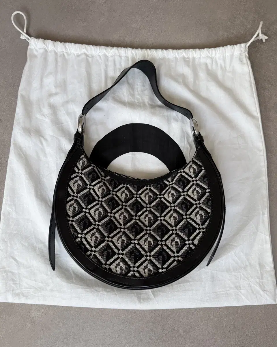 Marine Serre Crescent Moon Hobo Bag