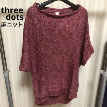 한 번만 착용한 three dots 린넨 풀오버 니트 여름