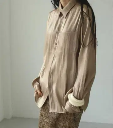 TODAYFUL 투데이풀 Crepesatin Over Shirts 새상품