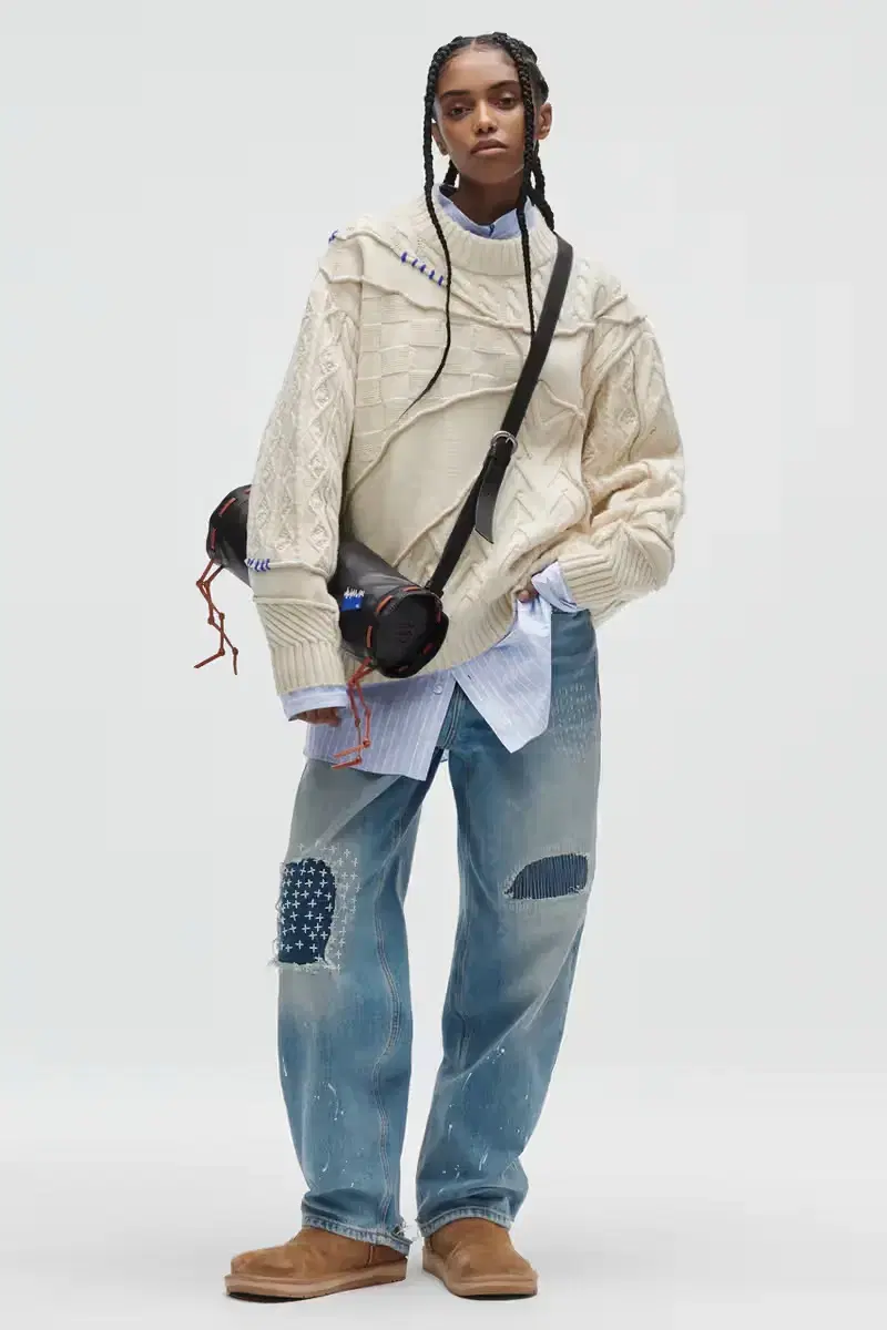 Zara x Ader Error Patchwork Jin Blue 36
