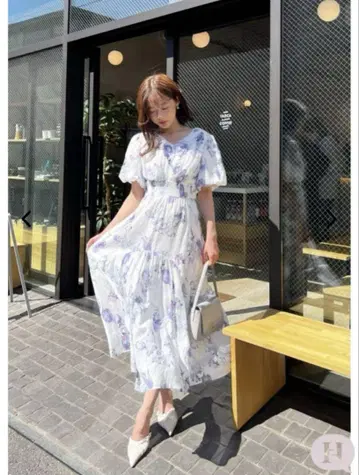 완판 herlipto Spring Bouquet Satin Dress