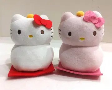 산리오 키티 떡 모양 마스코트 봉제 인형 거울 떡 설날 2019