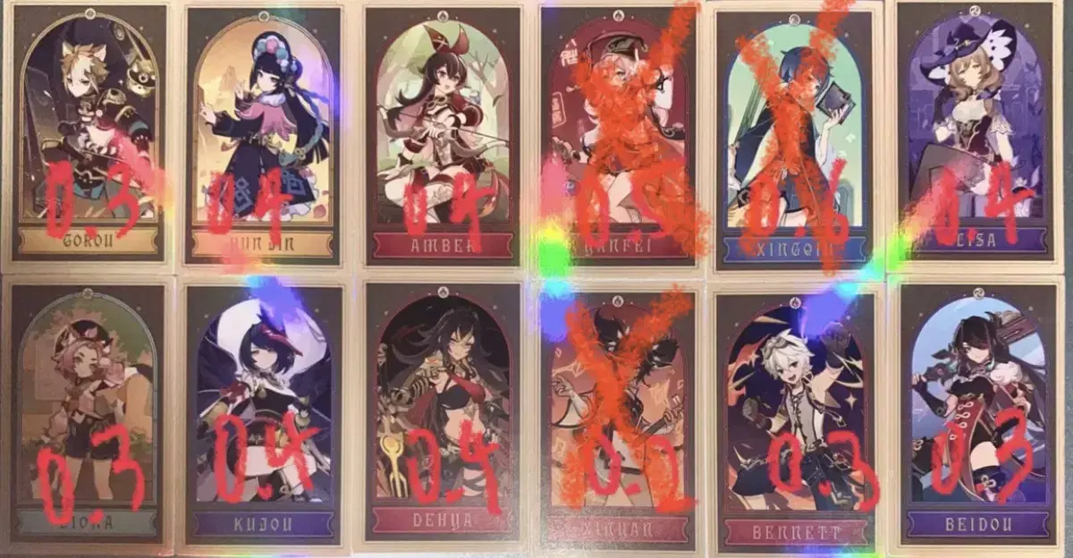 Genshin Impact Hoyoverse fortune telling Tighnari Venti Yoimiya Xingqiu Amber Yanfei Dehya Sara