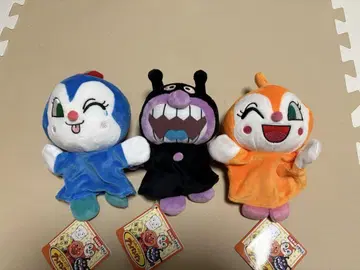 호빵맨 퍼펫 봉제 인형 손춤 인형 S 세트 새상품