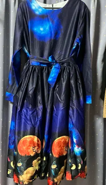 Y2K 할로윈 고딕 드레스 원피스 XL 고스로리 박쥐 고양이