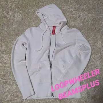 LOOPWHEELER BEAMSPLUS 루프 휠러 더블 지퍼 후드티