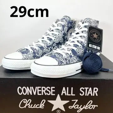 시착만 한 상품 CONVERSE 척 테일러 반다나 네이비 29cm