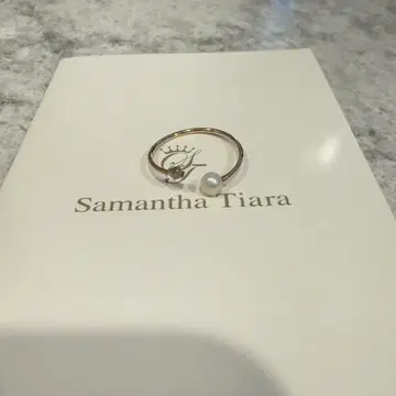 Samantha Tiara 사만다 티아라 k10 펄 & 다이아 반지