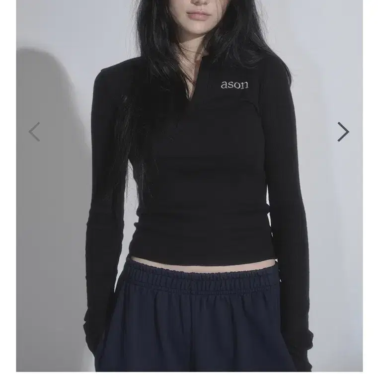 as”on ason PONY STRIPE KNIT 애즈온 애즈온(ASON) PONY STRIPE KNIT / BLACK - 사이즈 & 후기