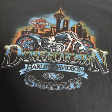 구제 의류 USA제 HARLEY-DAVIDSON/할리 데이비슨 시애틀 T
