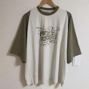 MASONPRINCE 메이슨 프린스 손글씨 로고 프린트 래글런 티셔츠