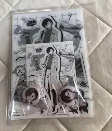 문호 스트레이독스 가나가와 근대문학관 다자이 캔뱃지 클리어 파일 + 엽서