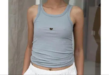 베이스레인지 하트 탱크 보우 블루 S
