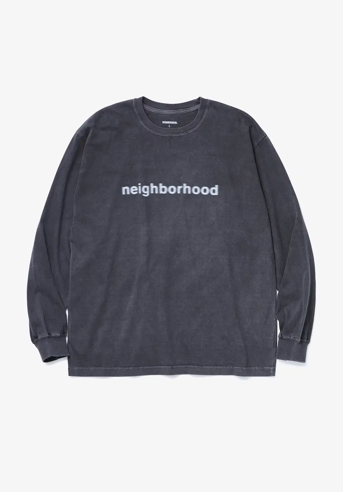 (XL) 네이버후드 25SS 롱슬리브 티셔츠 TEE LS-3, BLACK