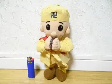 레어 80년대 빈티지 스님 만자 승려 봉제 인형 레트로 당시 물건