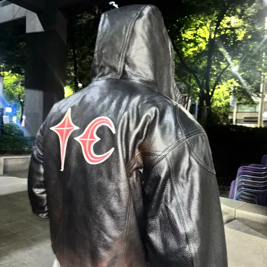 THUG CLUB | 떠그 클럽 Thug Club Big Rock Leather Jacket #Thugclub