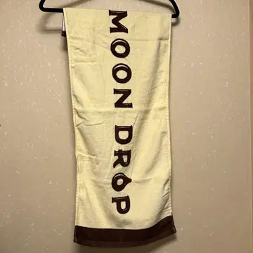 MOON DROP 빈티지 로고 타월 크림색