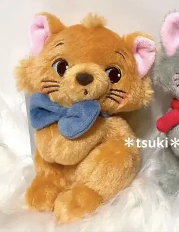 루즈 봉제 인형 키체인 세련된 캣 키링