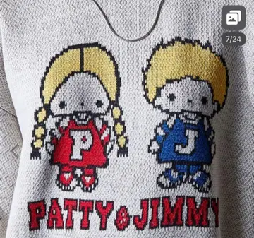 PATTY & JIMMY 긴팔 스웨터 그레이 5L 사이즈