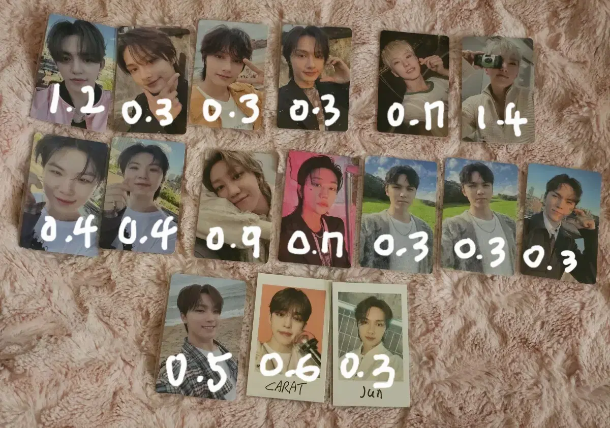 세븐틴 에스쿱스 준 호시 우지 디에잇 버논 디노 포카 미공포 양도