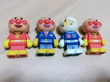 호빵맨 블록 라보 인형 4종 세트