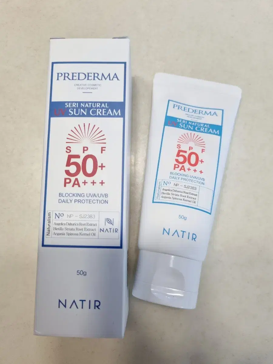 FreeDerma Serri Natural UV Blocking Sun Cream 50g (SPF50+)