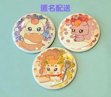 푸치쿠아 처음 카페 홀로그램 캔뱃지 코코/너트/시럽