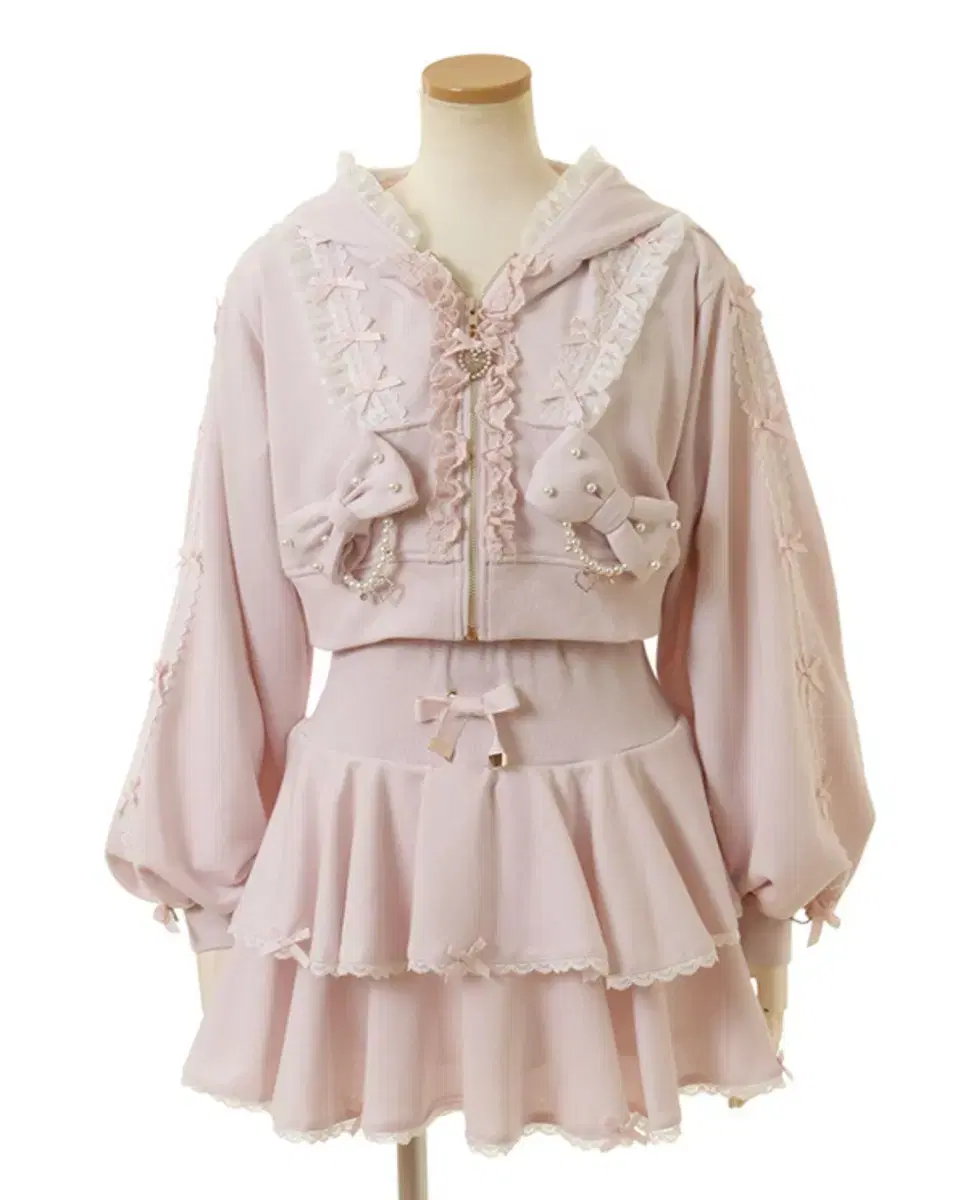 Liz Lisa Hood Set-Up Parka Hoodie Sweatshirt Yansan Style Jirai Style Sniper Style Gal Skirt