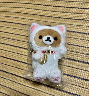 리락쿠마 찻집 한정판 리락쿠마 봉제 인형 매달린 봉제 인형 마네키네코