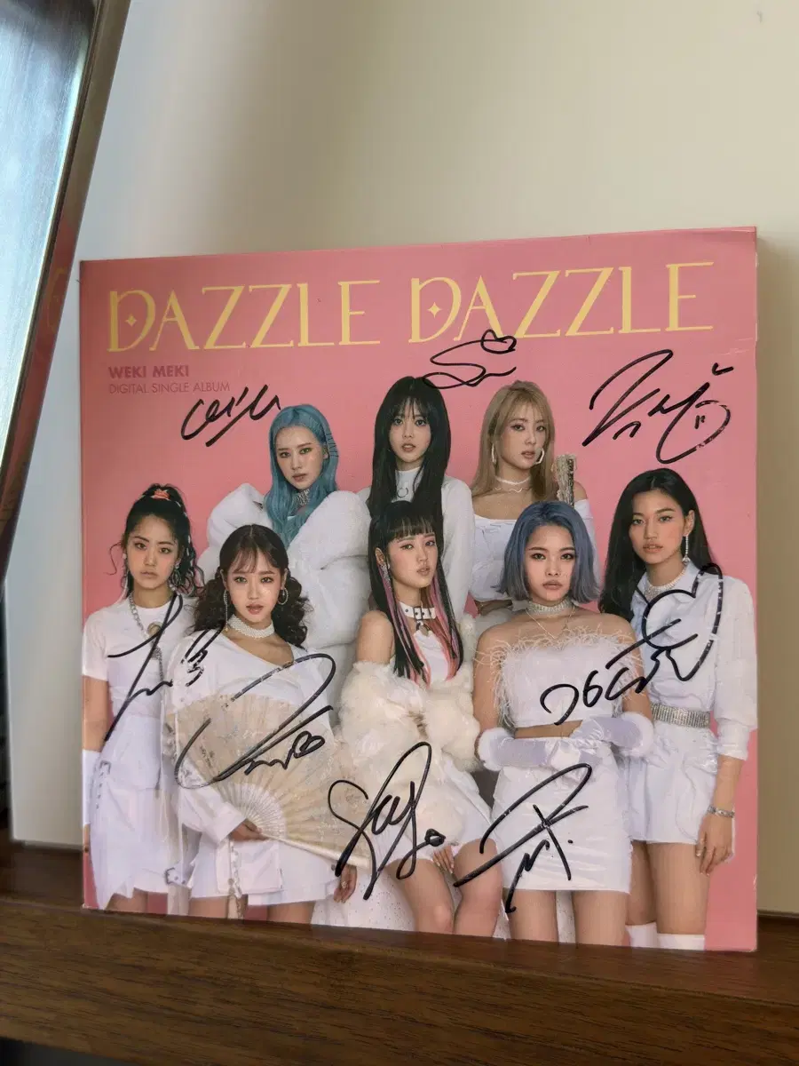 위키미키 친필싸인 사인앨범