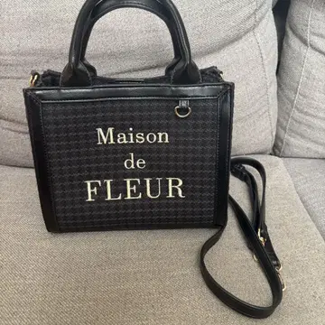Maison de FLEUR 트위드 스퀘어 2way 토트백