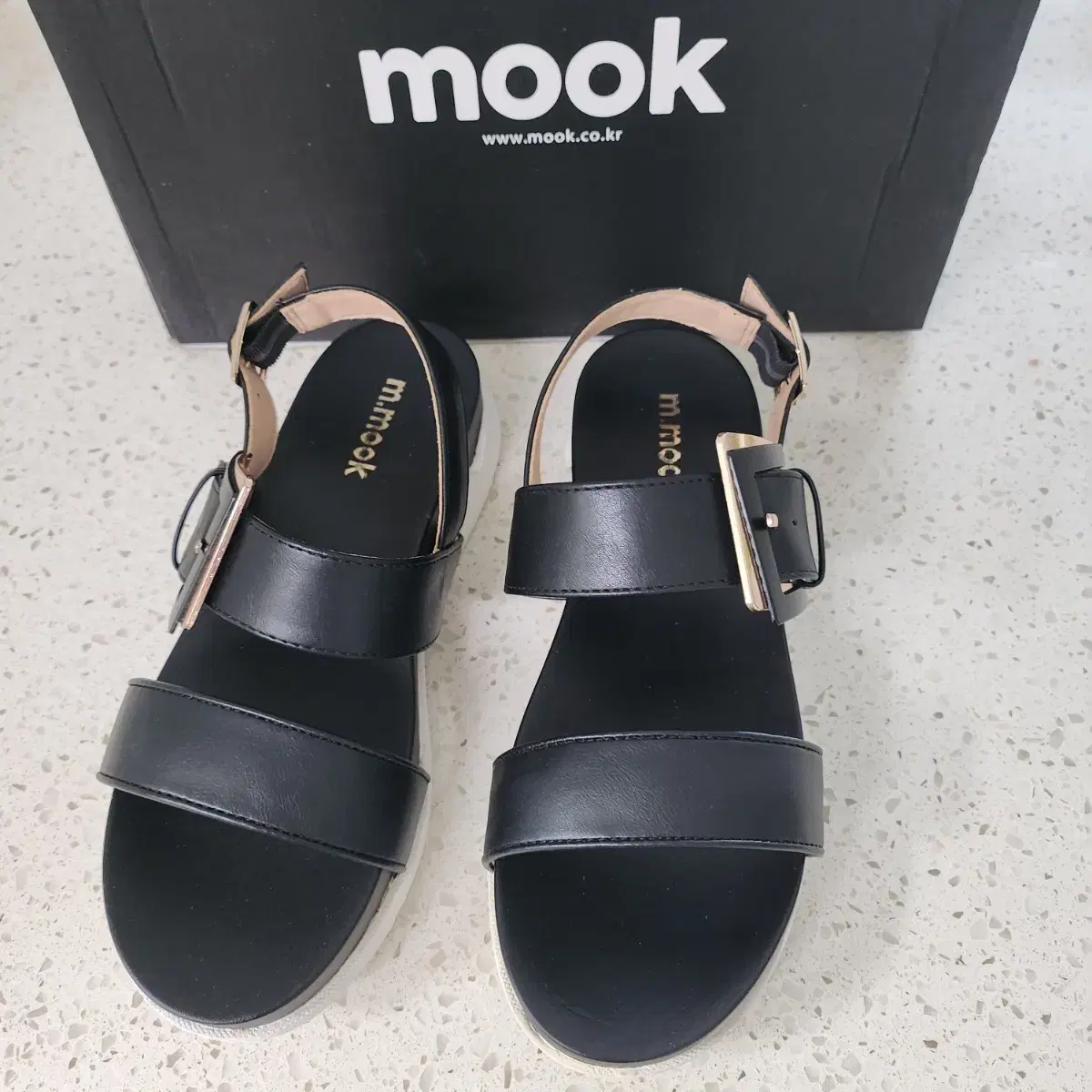 엠무크(mook) 3.5cm 캐쥬얼 샌들 235